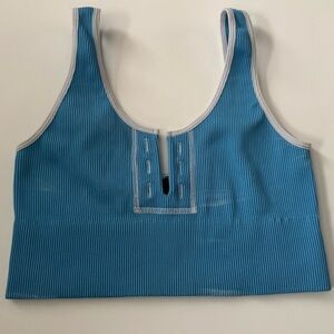 Urban Outfitters Out from Under Blue Ribbed Crop Top